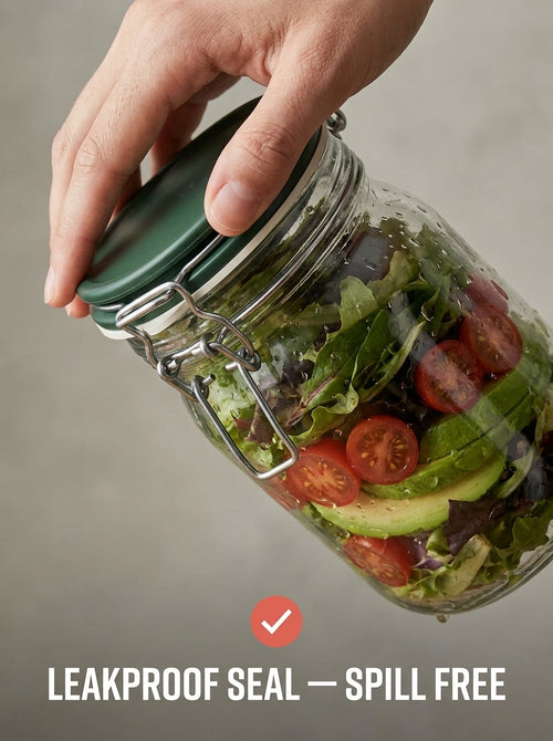 Kitchar Freshbox - Leakproof layered salad jar